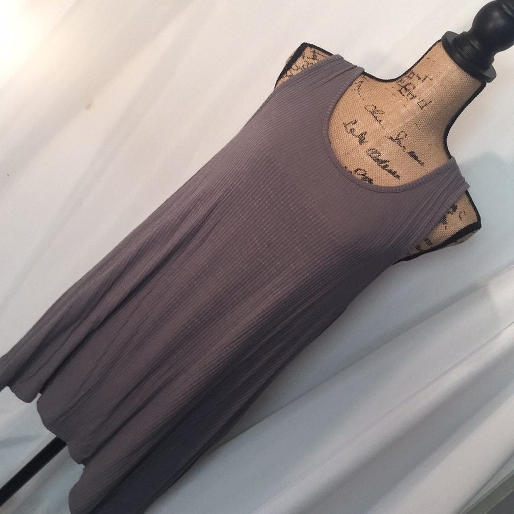 Gray Flowy Tank Top